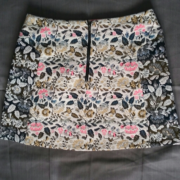 Topshop Floral Tapestry Mini Skirt US6 - Picture 2 of 5